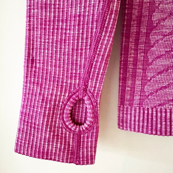 Lululemon Rest Less Long Sleeve Pullover Top Womens Size 4 Ultra Violet Pink - Picture 4 of 6